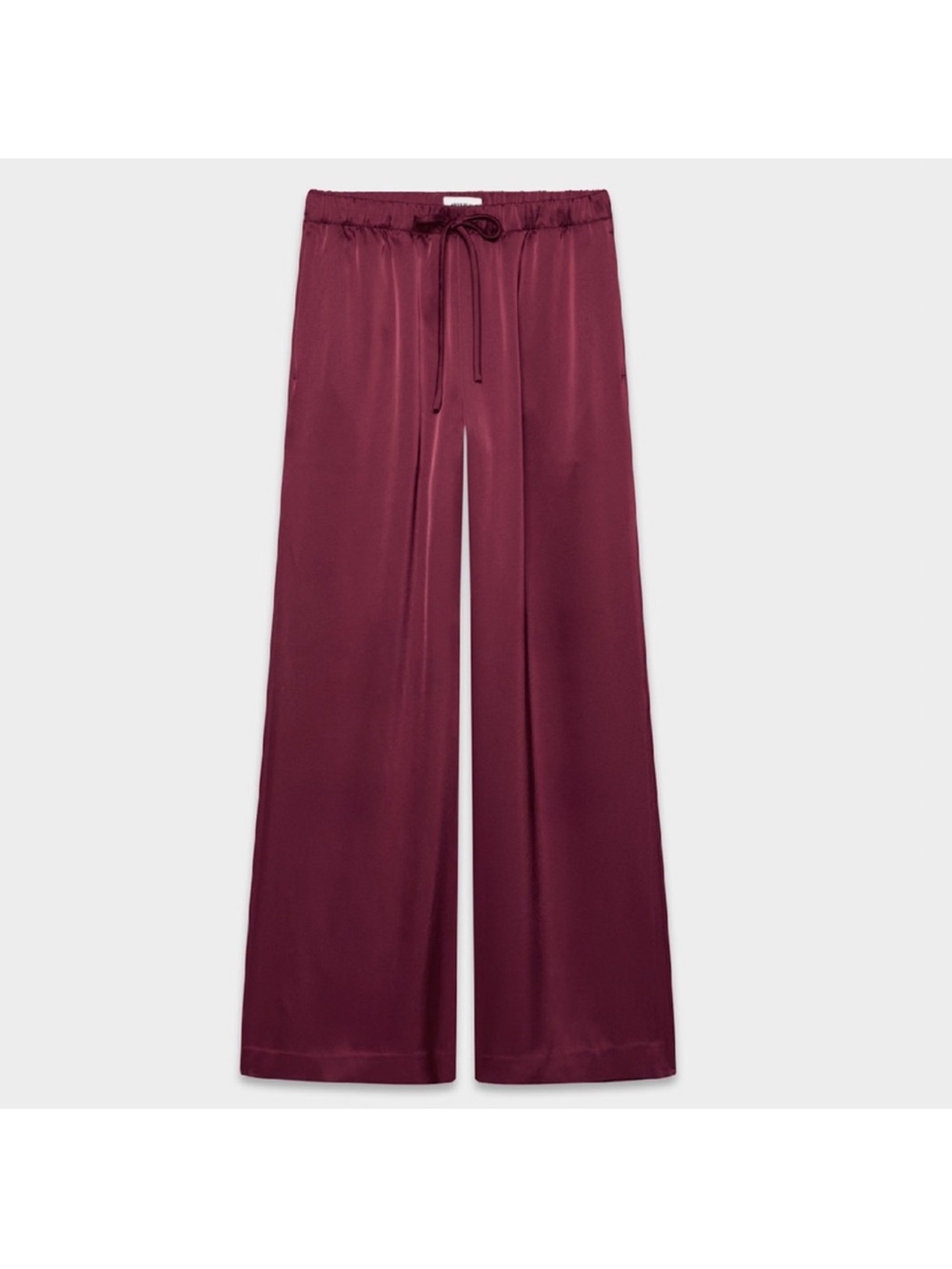 Aritzia Lodge Pant Satin — Cordovan